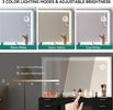 Comparison of LumiLuxe Vanity and other makeup vanities in a modern bedroom setting, highlighting lighting and design differences.