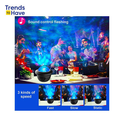 The LED Star Galaxy Projector with in speakers and Bluetooth