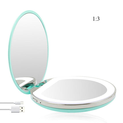 the Go-Mirror: The Portable Smart Makeup Mirror with LED Design