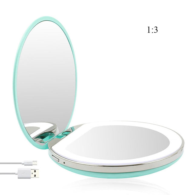 the Go-Mirror: The Portable Smart Makeup Mirror with LED Design