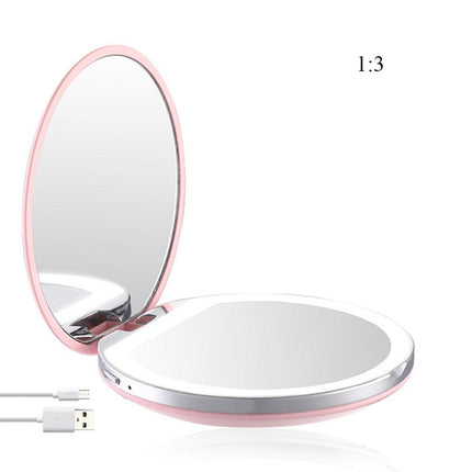 the Go-Mirror: The Portable Smart Makeup Mirror with LED Design