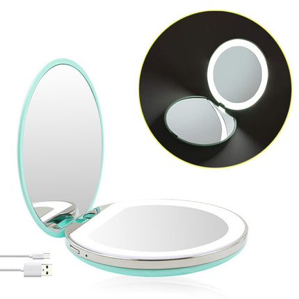 the Go-Mirror: The Portable Smart Makeup Mirror with LED Design