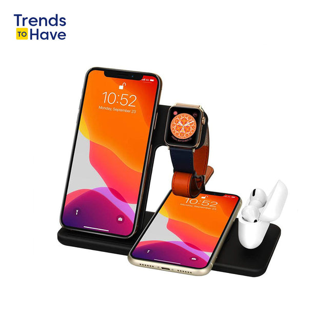 Fast-Charge 4-in-1" Wireless Charger Stand