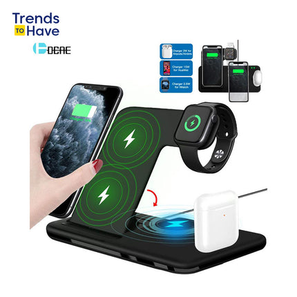 Fast-Charge 4-in-1" Wireless Charger Stand