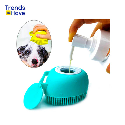 La brosse à poils de chien en silicone 2 en 1