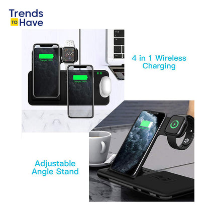 Fast-Charge 4-in-1" Wireless Charger Stand