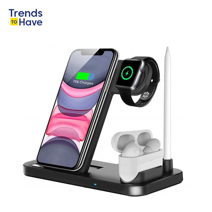 Fast-Charge 4-in-1" Wireless Charger Stand