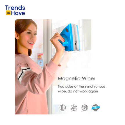 Double-Layer Magnetic Window Cleaner - The Mag-Wiper